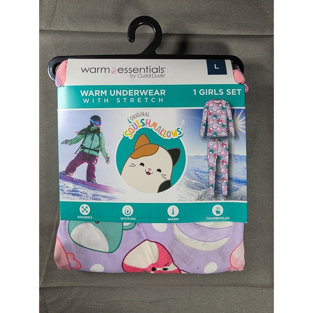 Girls Squishmallows Pajama Set Large 10-12